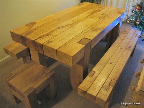 Pin by Kolt Nutsch on Projects | Rustic oak dining table, Dining table ...