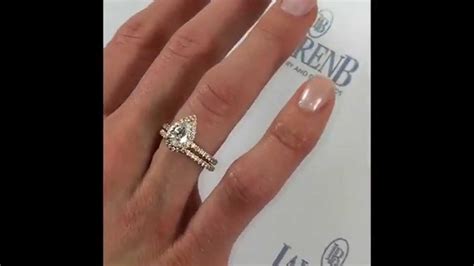 1 Carat Cushion Cut Diamond Solitaire - 1 carat Pear Shape Diamond Engagement Ring in Rose Gold ...