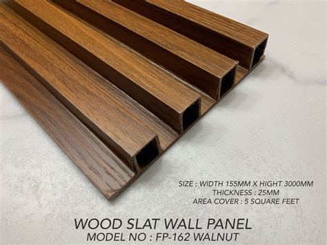 SLAT WOOD WALL PANEL ( WALNUT ) | Wood wall design, Wall partition design, Wood wall texture