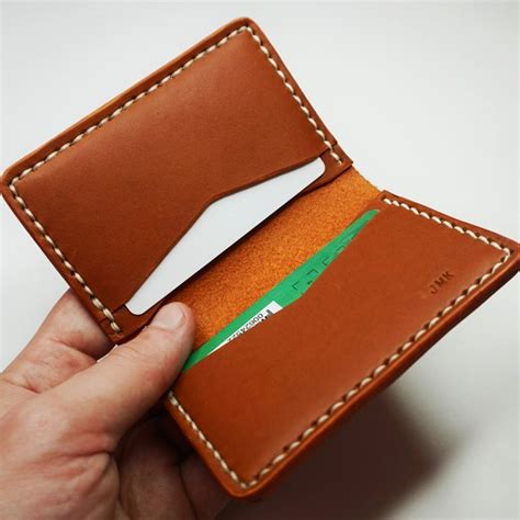 Slim Leather Bifold - Etsy