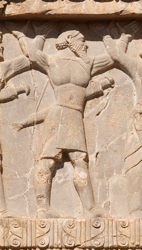 Hidus soldier of the Achaemenid army c.480 BCE Tomb of Xerxes I.Naqsh-e Rustam, Shiraz,Marvdasht ...