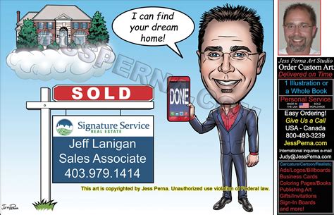 How to Order Ad Cartoons and Caricatures: Order Caricatures for Real Estate Agents
