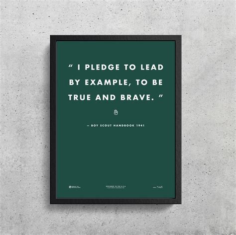 Boy Scouts Famous Quote Premium Art Print | Inspirational Quote ...