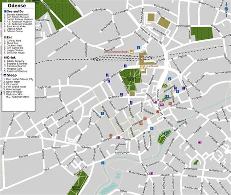 Large Odense Maps for Free Download and Print | High-Resolution and Detailed Maps