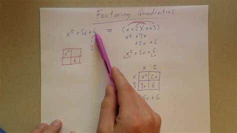 Factoring Quadratics 12 Minute Lesson 3 Minute Practice - YouTube