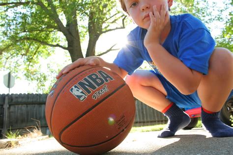 A basketball (and an Aidan) | Aidan holds his basketball ste… | Flickr