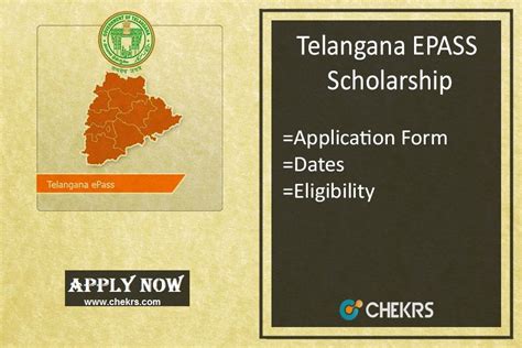 Telangana EPASS Scholarship 2017-18 Fresh/ Renewal Application Status Application Form, Pre And ...