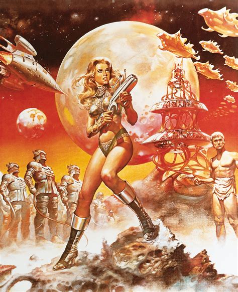 Barbarella (1968) poster keyart (Restoration performed by Darren Harrison) | Movie artwork ...