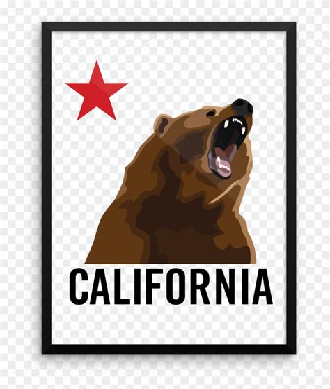 California Flag More , Png Download - Grizzly Bear, Transparent Png ...