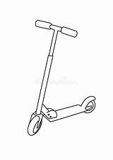 Scooter Coloring Page sketch template