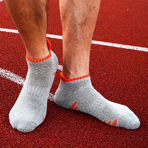 Professional Men Quick Dry Running Ankle Sport Socks Cycling Sox Hiking Climbing Compression ...