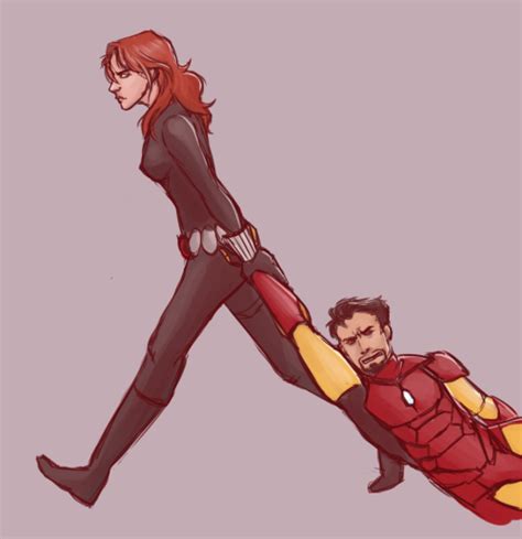 Anonymous asked: Will you draw Tony Stark/Iron Man and Natasha Romanoff/Black Widow ...