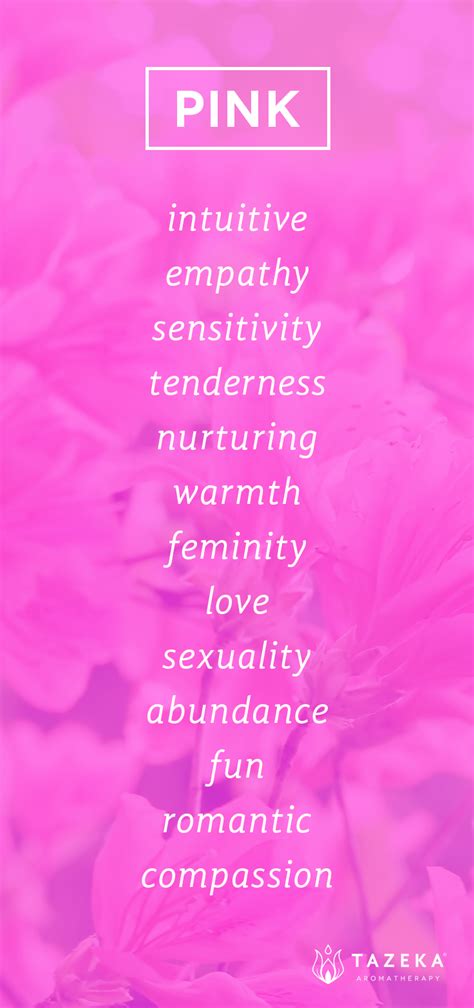 Pink Color Psychology http://www.tazekaaromatherapy.com | Color ...