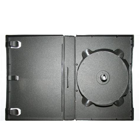 27mm 12 Disc Stackable Black DVD Case - 1 Hub Stackable Up To 12 Discs