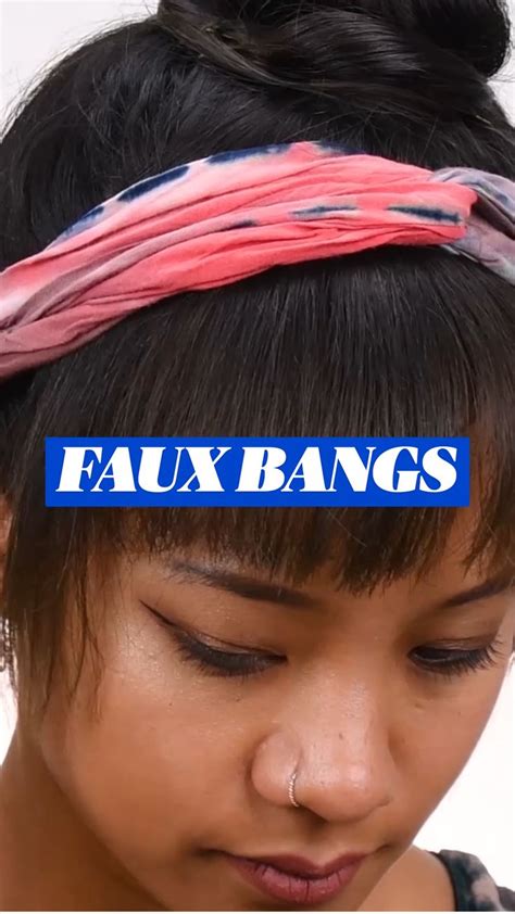 FAUX BANGS | Hair styles, Hair color, Curly hair styles