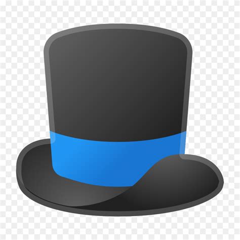 Top Hat Icon Noto Emoji Clothing Objects Iconset Google - Tophat PNG - FlyClipart