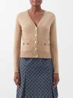 Camel Horsebit-embellished cashmere cardigan | Gucci | MATCHESFASHION US