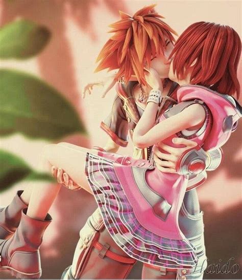 Sora and Kairi kiss in the light | Kingdom hearts wallpaper, Kingdom ...