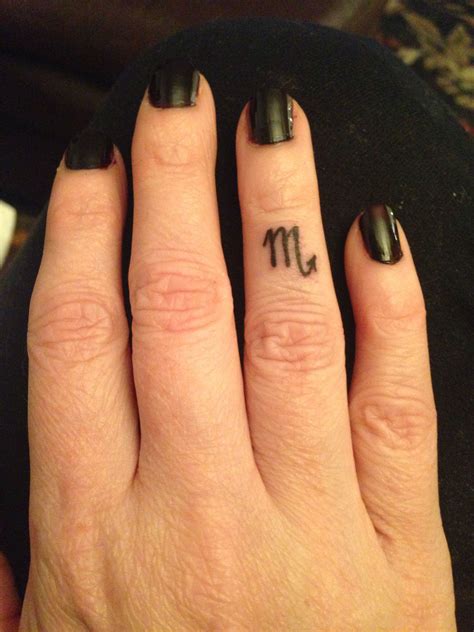 Zodiac (Scorpio) finger tattoo | Scorpio zodiac tattoos, Scorpio tattoo ...