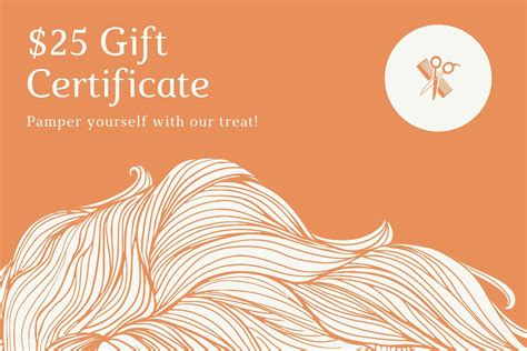 Hair Salon Gift Certificate Template