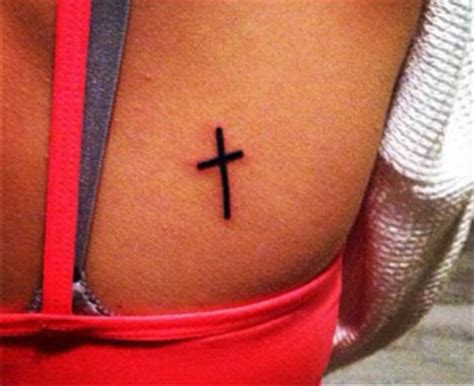 Shoulder Blade Cross Tattoos