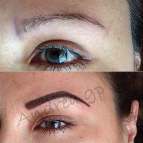 Eyebrows Permanent makeup before and after | Makeup before and after ...