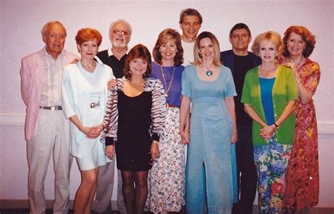 Cast reunion photo from the 1996 #DarkShadows Festival! From left to right, #ConradBain, # ...