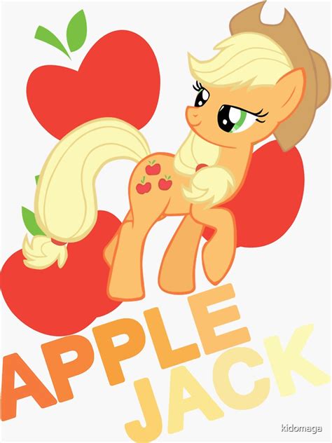 "Applejack" Sticker by kidomaga | Redbubble