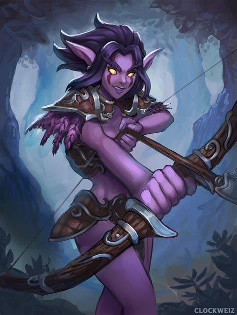 ArtStation - Layara Starleaf - Warcraft Night Elf Huntress Fan Art