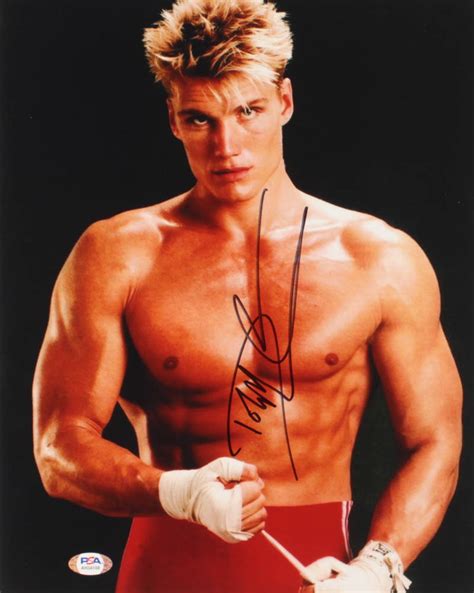 Dolph Lundgren Signed "Rocky IV" 11x14 Photo (PSA COA) | Pristine Auction