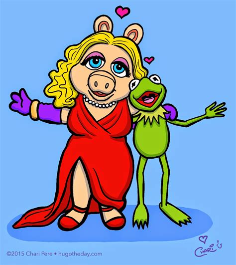 Hug O' The Day: Miss Piggy & Kermit Hug!