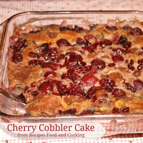 Cherry Cobbler Cake - Recipes Food and Cooking | Recipe | Blueberry ...