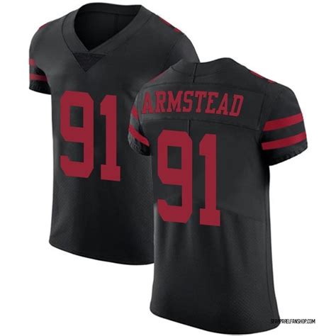 Men's Nike San Francisco 49ers Arik Armstead Black Alternate Vapor Untouchable Jersey - Elite