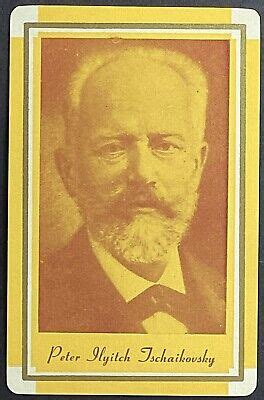 Peter Tschaikovsky Russian Composer Vintage Single Swap Playing Card Ace Hearts | eBay