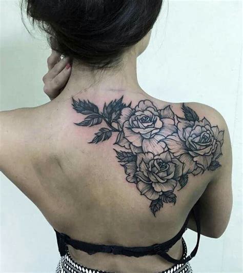 Rose Tattoo | Flower Tattoos | Back of the Shoulder Tattoo | Pic from Tattoo Lovers FB page ...