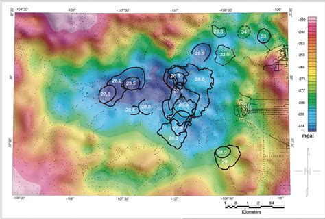 Geometry of the La Garita and Cochetopa Park calderas and associated... | Download Scientific ...