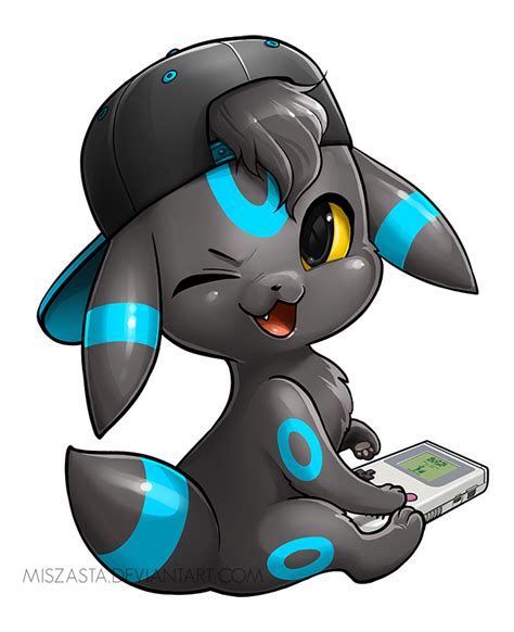 Chibi Shiny Umbreon by miszasta on DeviantArt