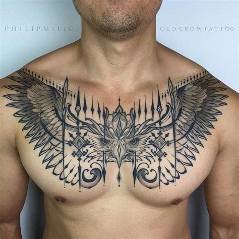 100 Nice Chest Tattoo Ideas | Cuded | Tatuagem no peito, Tatuagem ...