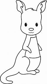 Kangaroo Coloring Pages For Preschoolers sketch template