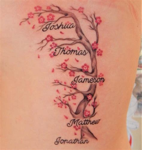 Familie Bild Womens Family Tree Tattoo With Names In - vrogue.co