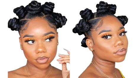 Bantu Knots on 4c Hair - How To Tutorial