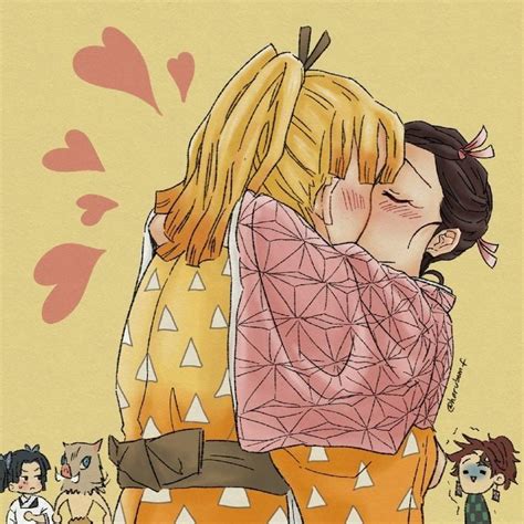 Nezuko And Zenitsu Kiss - ANIME February 2022