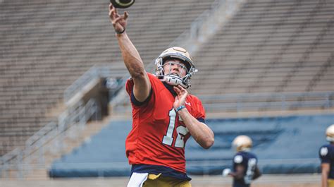 Notre Dame QB Tyler Buchner Is Progressing And Jack Coan's Arm Is ...