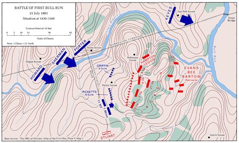 The Battle of Bull Run, situation at 14:30-15:00 (US Army Center of ...