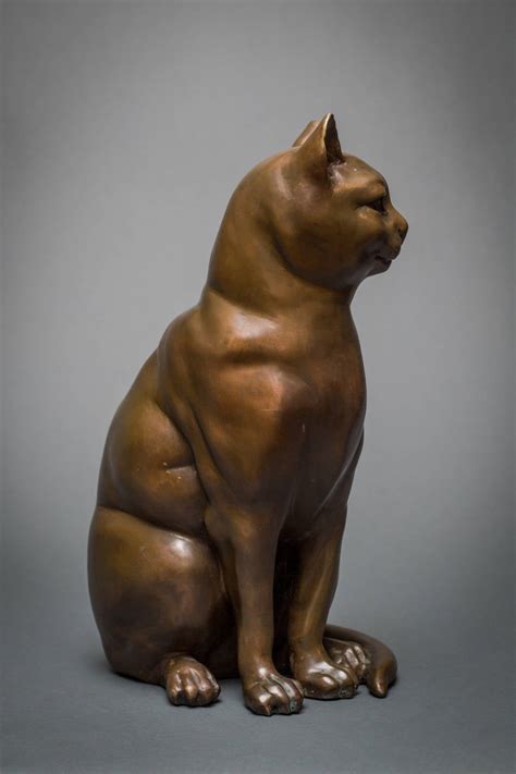 French Bronze Cat Sculpture at 1stDibs | bronze cats for sale