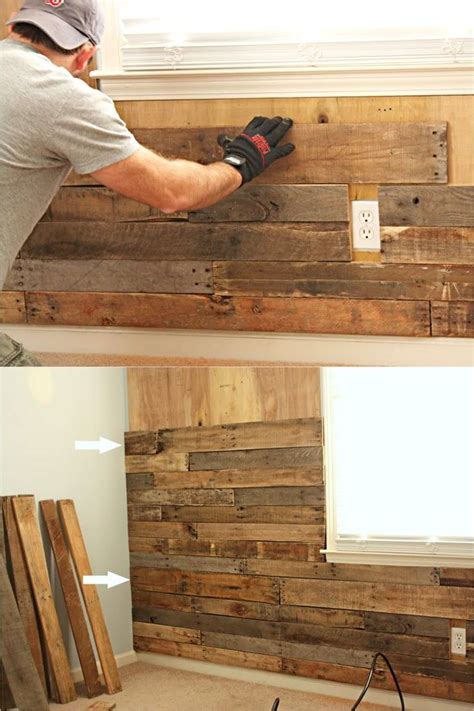 DIY Pallet Wall: 25 Best Accent Wood Wall Tutorials in 2023 | Diy ...