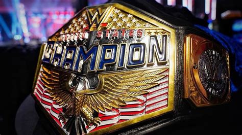 Découvrez la nouvelle ceinture de champion des États-Unis - Catch-Newz