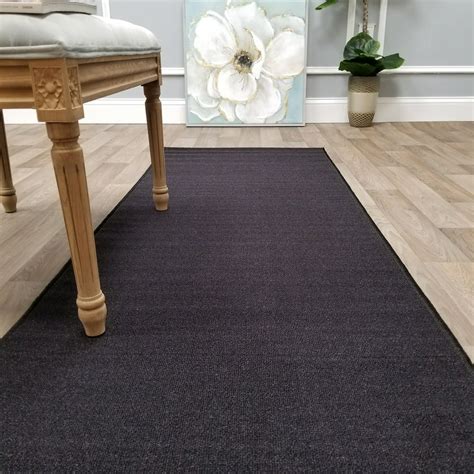 Your Choice Length & Color Solid Non-Slip Carpet Runner Rug Rubber ...