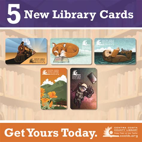 Contra Costa County Library introduces five new library card designs ...