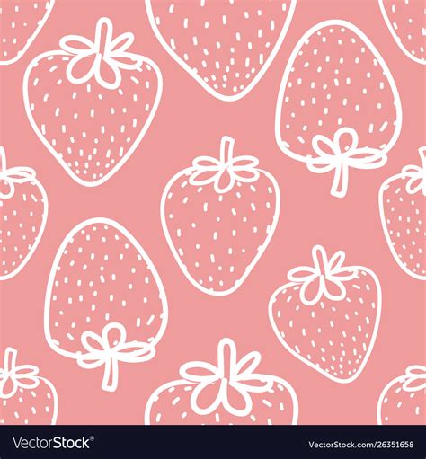 🔥 Free download Seamless pattern with strawberry background Vector ...